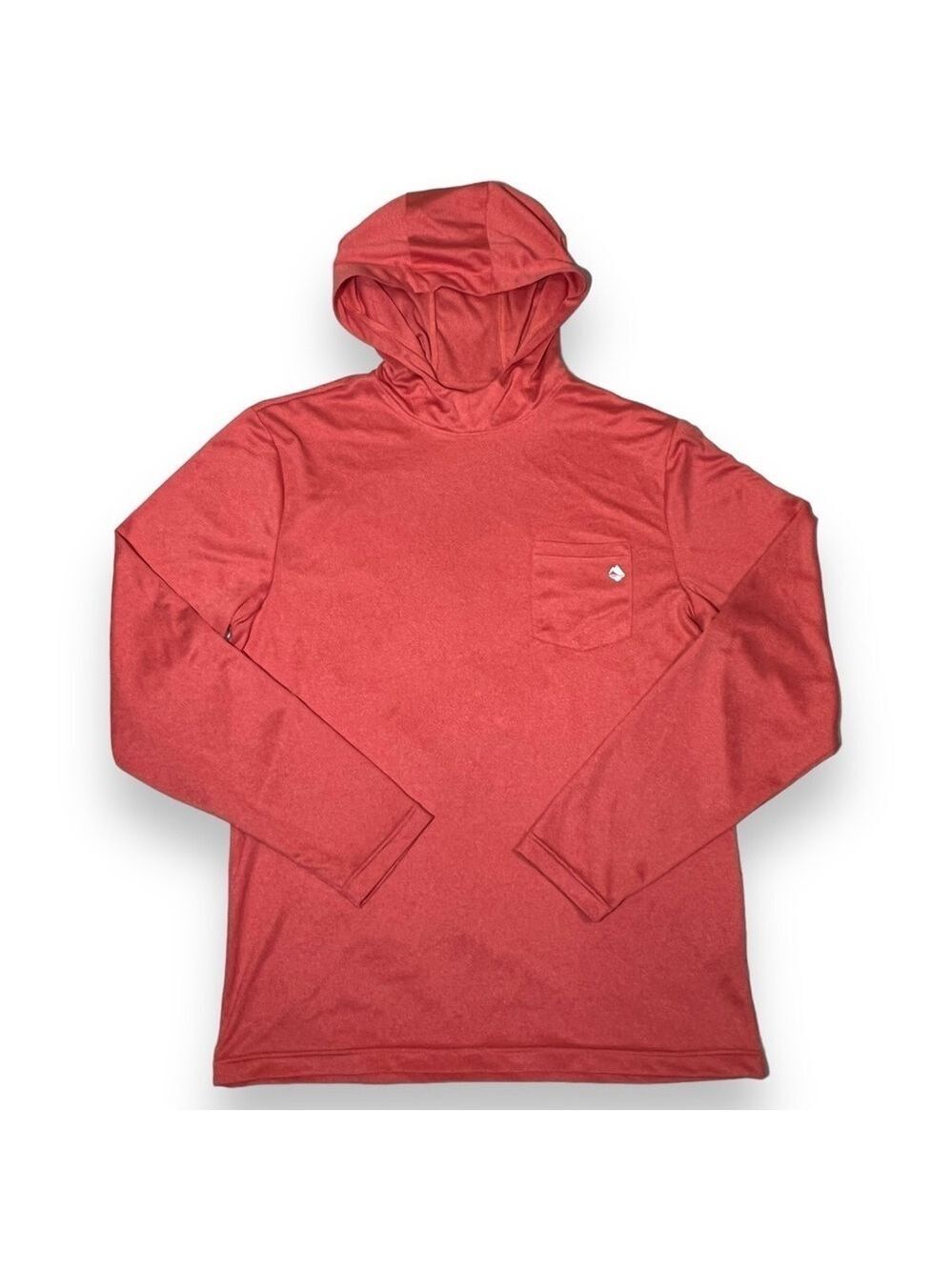 Ocean + Coast Men’s Pull Over Fishing Hoodie Coral Size Small